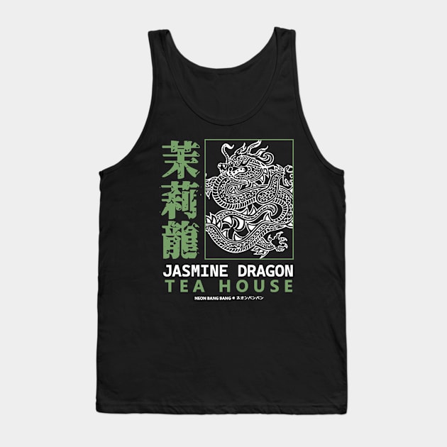 Jasmine Dragon Tea House 3 Tank Top by Neon Bang Bang